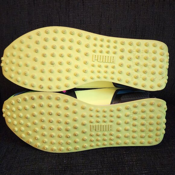 Puma Mile Rider Sunny Getaway Black Electro Green Pink - Woman's Size 10.5 - Picture 11 of 12